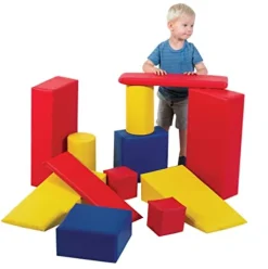 Children’s Factory Big Builder Blocks Set of 12 Red-Blue-Yellow