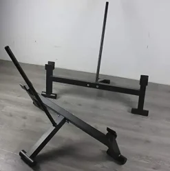 CKIDS Barbell Deadlift Bar Jack Double Grooved – Load/Unload Weight Plates, Olympic Bar for Deadlifts & Weight Training