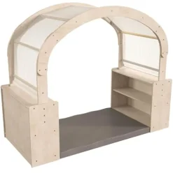 Classroom Essentials Wooden Quiet Corner Reading Nook with Storage Beech