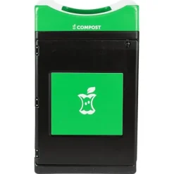 Commercial Zone Products Avante™ Series Black Compost Container 55-Gallon Square