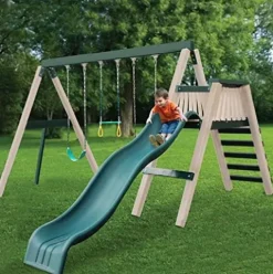 CONGO Swing’N Monkey 3 Position Swing Set Green/White