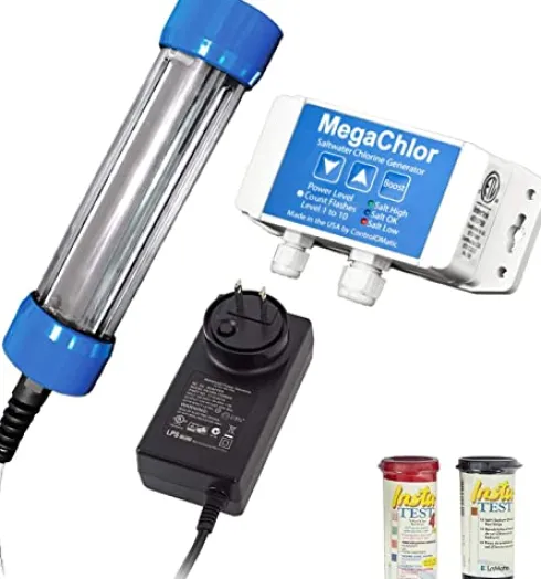 ControlOMatic MegaChlor Saltwater Chlorine Generator for Pools Up to 17,000 Gallons