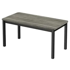 Correll Library Table New England Driftwood Black