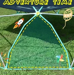 CUAUC 13ft Geometric Dome Climber Play Center Green