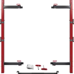 CUAUC Wall Mounted Folding Squat Rack Red
