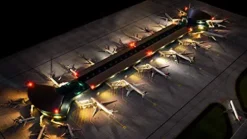 Daron Gemini Jets Airport Terminal 1:400 Double Rotunda 22 Gates Multicolour