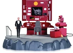DC Collectibles Batman The Animated Series Batcave Playset with Alfred Action Figure Multicolor