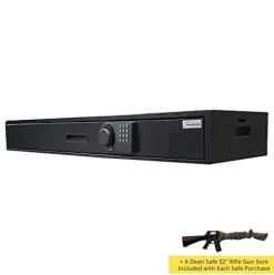 Dean Security Safe Co. American Security UBS648 Under Bed Defense Vault Truck Safe with 52″ Rifle Sock Black