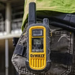 DEWALT DXFRS800 2 Watt Heavy Duty Waterproof Walkie Talkies with Gang Charger (6 Pack)