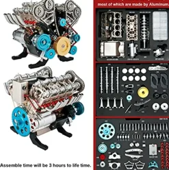 DjuiinoStar Vehicle Engine Model Assembly Kit DM118