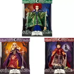 Doll 3 Sisters Set Sarah, Mary, Winifred Sanderson Hocus Pocus Limited Edition