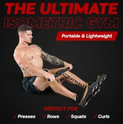 Dragon Door Isomax Isometric Training Equipment – Barbell with Digital Force Generation Meter – At Home Isometric Handgrip Workout Machine