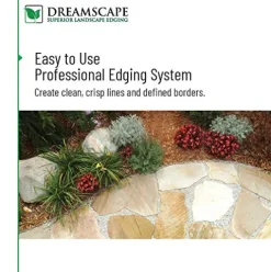 Dreamscape PRO Aluminum Landscape Edging – Easy Install Professional Border – 120ft Total – Black Anodized