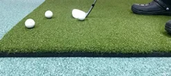 Duffer Golf Practice Mat Indoor Outdoor Heavy Duty 5×5 Verde