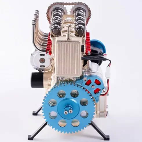 DUKE BEAR HOME Full Metal 4 Cylinder Engine Assembly Kit 350+ Pcs DIY Toy Gift