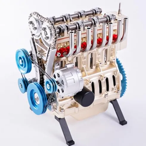DUKE BEAR HOME Full Metal 4 Cylinder Engine Assembly Kit 350+ Pcs DIY Toy Gift