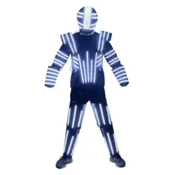 Earthradius LED Robot Costume Performance Suit Medium Black