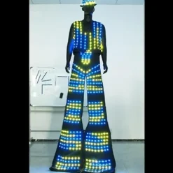 Earthradius Pixels LED Robot Suit Costume Multicolor X-Large