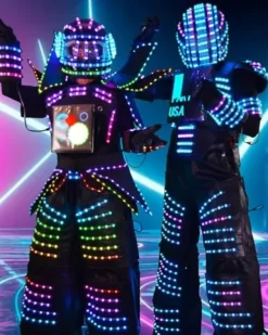 Earthradius Pixels RGB Luminous LED Robot Suit Multicolored (Medium)