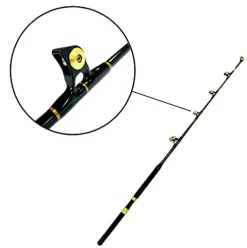 EAT MY TACKLE 80 Wide 2 Speed Fishing Reel with Blue/Black Tournament Edition Rod