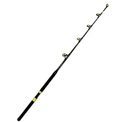 EAT MY TACKLE 80 Wide 2 Speed Fishing Reel with Blue/Black Tournament Edition Rod