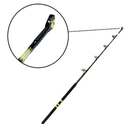 EAT MY TACKLE 80 Wide 2 Speed Fishing Reels on 130-160 lb Blue Marlin Rods (4 Pack) Black