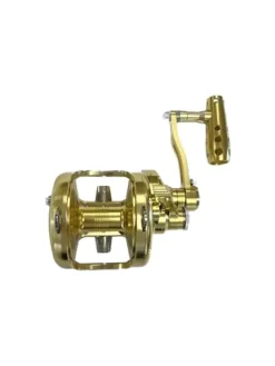 EAT MY TACKLE Amberjack Jigging Rod and Reel Combo Black Blue Gold