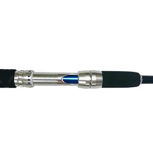 EAT MY TACKLE Amberjack Jigging Rod and Reel Combo Black Blue Gold