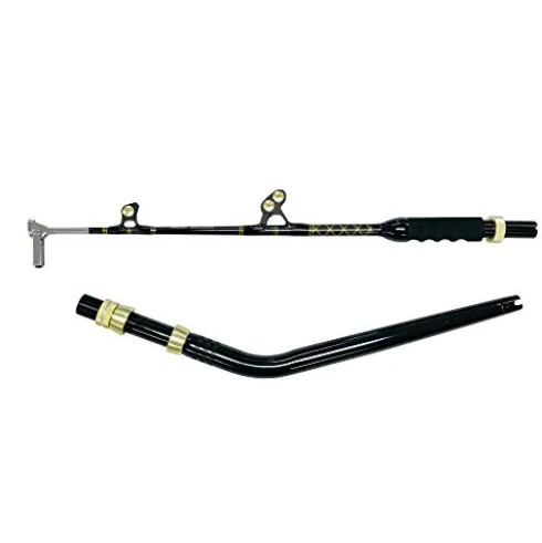 EAT MY TACKLE Blue Marlin Short Dredge Rod with 80 Wide 2 Speed Reel Blue