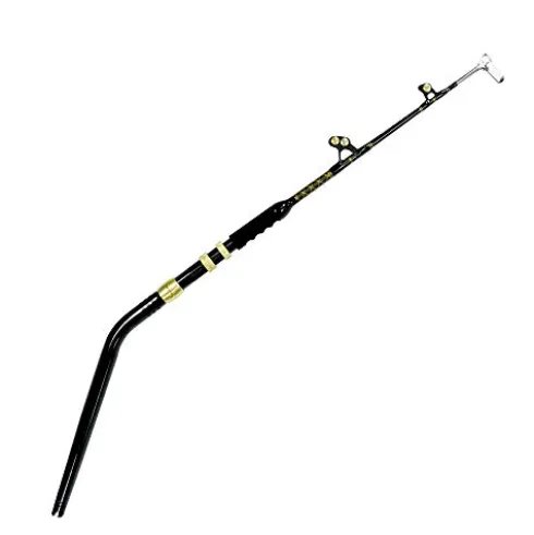 EAT MY TACKLE Blue Marlin Short Dredge Rod with 80 Wide 2 Speed Reel Blue
