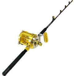 EAT MY TACKLE 80W 2-Speed Reel Tournament Edition Straight Rod Blue