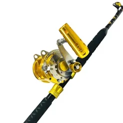 EAT MY TACKLE 30W 2-Speed Reel Blue Marlin Tournament Edition Rod 4 Pack Blue