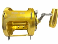 EAT MY TACKLE 130W 2-Speed Twin Drag Fishing Reel Gold