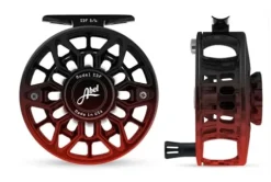 Ed’s Fly Shop ABEL SDF Fly Reel Ported 4/5 WT Black Red Fade