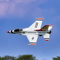 E-flite F-16 Falcon Thunderbird 80mm ARF Plus White