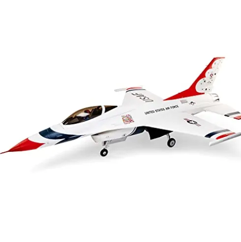 E-flite F-16 Falcon Thunderbird 80mm ARF Plus White