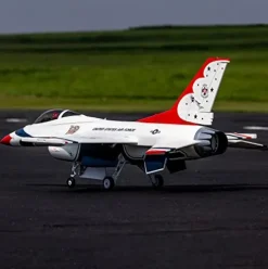 E-flite F-16 Falcon Thunderbird 80mm ARF Plus White