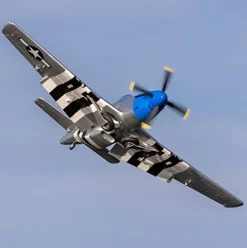E-flite RC Airplane P-51D Mustang 1.2m BNF Basic with AS3X and Safe Select