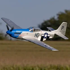 E-flite RC Airplane P-51D Mustang 1.2m BNF Basic with AS3X and Safe Select