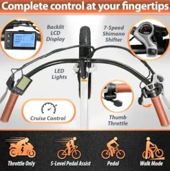 Elevate E-Bikes Cabo Beach Cruiser Electric Bike White