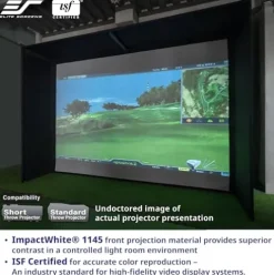 Elite Screens Golf Impact Screen White
