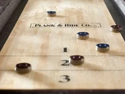 Empire USA Plank & Hide – Fulton Shuffleboard Table (12′) Black