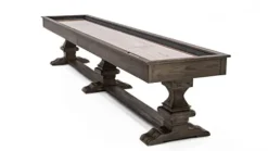 Empire USA Plank & Hide Beaumont Shuffleboard Table (14′) Silvered Oak