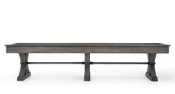 Empire USA Plank & Hide Otis Shuffleboard Table Weathered Grey 12′