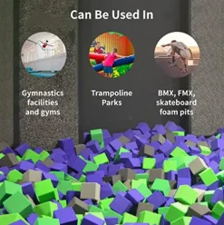 Envirolite Foam Cubes Bulk Pallet | 960 Premium Quality Cubes for Foam Pits | Orange
