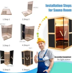 EPOFIT 2 Person Far Infrared Sauna Black