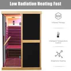 EPOFIT 2 Person Far Infrared Sauna Black