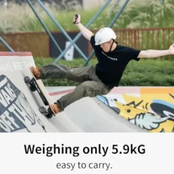 EXWAY Ripple Electric Skateboard with Remote, 22 Mph, 7.5 Miles Range, RGB Lights Ripple-99wh