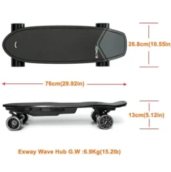 EXWAY Wave Belt 99Wh Electric Skateboard with Remote