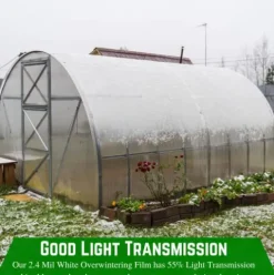 Farm Plastic Supply 2.4 Mil White Plastic Sheeting 42′ x 150′